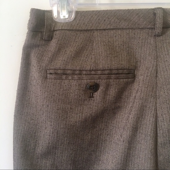 COLDWATER CREEK Brown Tweed Shimmer Trousers Pant - Picture 6 of 8